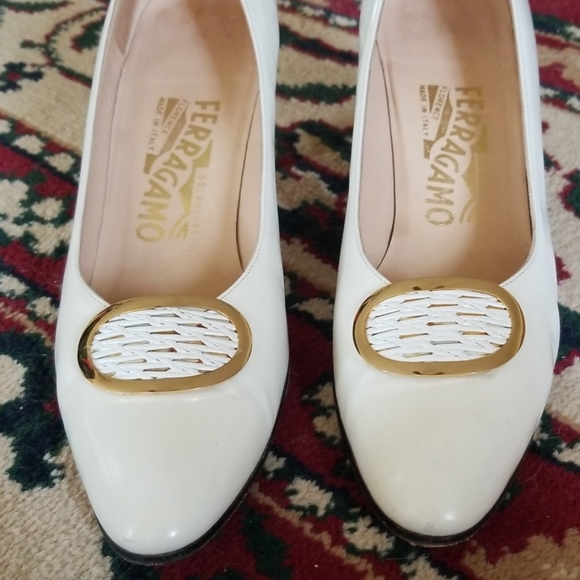 Women's white Ferragamo Shoes - Picture 2 of 8